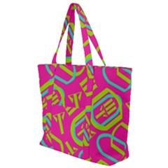 Abstract Pattern Geometric Backgrounds   Zip Up Canvas Bag by Eskimos