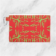 Abstract Pattern Geometric Backgrounds   Canvas Cosmetic Bag (large) by Eskimos