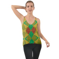 Abstract Pattern Geometric Backgrounds   Chiffon Cami by Eskimos