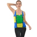 Abstract pattern geometric backgrounds   Chiffon Cami View1