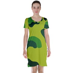 Abstract Pattern Geometric Backgrounds   Short Sleeve Nightdress by Eskimos