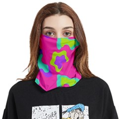 Abstract Pattern Geometric Backgrounds   Face Covering Bandana (two Sides) by Eskimos