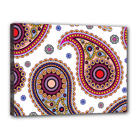 Paisley Pattern Canvas 16  X 12  (stretched) by befabulous