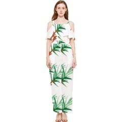 Nature Draped Sleeveless Chiffon Jumpsuit by Sparkle