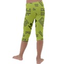 Abstract pattern geometric backgrounds   Kids  Lightweight Velour Capri Leggings  View4