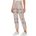 Abstract pattern geometric backgrounds   Cropped Drawstring Pants View2