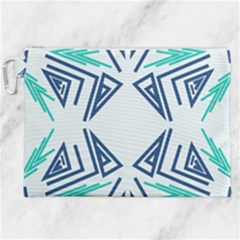 Abstract Pattern Geometric Backgrounds   Canvas Cosmetic Bag (xxl) by Eskimos