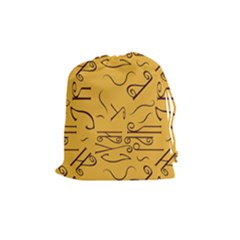 Abstract Pattern Geometric Backgrounds   Drawstring Pouch (medium) by Eskimos