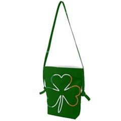 Shamrock Irish Clover St Patrick Folding Shoulder Bag by yoursparklingshop