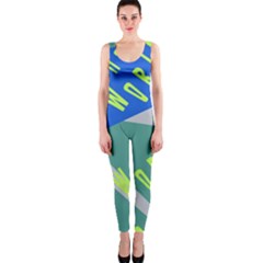 Abstract Pattern Geometric Backgrounds   One Piece Catsuit by Eskimos