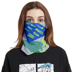 Abstract Pattern Geometric Backgrounds   Face Covering Bandana (two Sides) by Eskimos