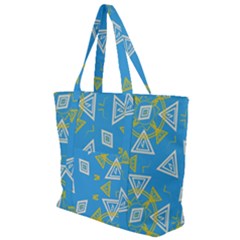 Abstract Pattern Geometric Backgrounds   Zip Up Canvas Bag by Eskimos
