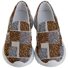 Animal Skin Pattern Kids Lightweight Slip Ons by Sparkle