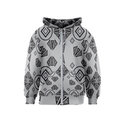 Abstract Pattern Geometric Backgrounds   Kids  Zipper Hoodie by Eskimos