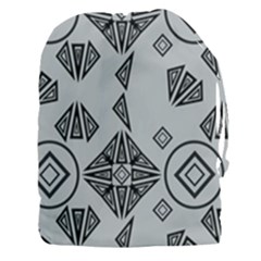 Abstract Pattern Geometric Backgrounds   Drawstring Pouch (3xl) by Eskimos