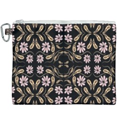 Folk Flowers Print Floral Pattern Ethnic Art Canvas Cosmetic Bag (xxxl) by Eskimos