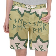 Abstract Pattern Geometric Backgrounds   Pocket Shorts by Eskimos
