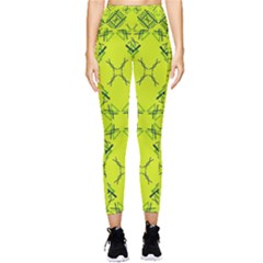 Abstract Pattern Geometric Backgrounds   Pocket Leggings  by Eskimos