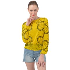 Abstract Pattern Geometric Backgrounds   Banded Bottom Chiffon Top by Eskimos