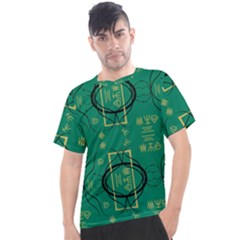 Abstract Pattern Geometric Backgrounds   Men s Sport Top by Eskimos