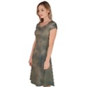 Algae Texture Patttern Classic Short Sleeve Dress View2