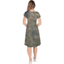 Algae Texture Patttern Classic Short Sleeve Dress View4