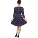 Freesia Quarter Sleeve Ruffle Waist Dress View2