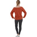 Funhouse Of Mirrors Off Shoulder Long Sleeve Velour Top View2