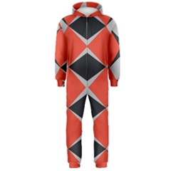 Abstract Pattern Geometric Backgrounds   Hooded Jumpsuit (men) by Eskimos