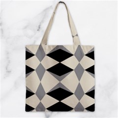 Abstract Pattern Geometric Backgrounds   Zipper Grocery Tote Bag by Eskimos
