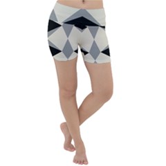 Abstract Pattern Geometric Backgrounds   Lightweight Velour Yoga Shorts by Eskimos