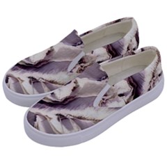 Abstract Wannabe Two Kids  Canvas Slip Ons by MRNStudios