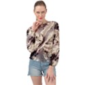 Abstract Wannabe Two Banded Bottom Chiffon Top View1