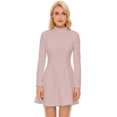 Potpourri Long Sleeve Velour Longline Dress by retrotoomoderndesigns
