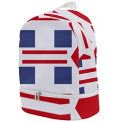 Abstract Pattern Geometric Backgrounds   Zip Bottom Backpack by Eskimos