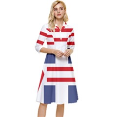 Abstract Pattern Geometric Backgrounds   Classy Knee Length Dress by Eskimos