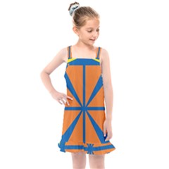 Abstract Pattern Geometric Backgrounds   Kids  Overall Dress by Eskimos