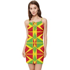 Abstract Pattern Geometric Backgrounds   Summer Tie Front Dress by Eskimos