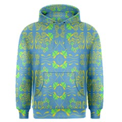 Floral Folk Damask Pattern Fantasy Flowers  Men s Core Hoodie by Eskimos