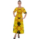 Floral folk damask pattern Fantasy flowers  Shoulder Straps Boho Maxi Dress  View1