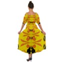Floral folk damask pattern Fantasy flowers  Shoulder Straps Boho Maxi Dress  View2