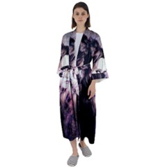 Sakura Girl Maxi Satin Kimono by MRNStudios