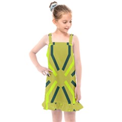 Abstract Pattern Geometric Backgrounds   Kids  Overall Dress by Eskimos