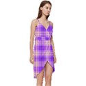 Pink Tartan 6 Wrap Frill Dress View3