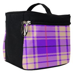 Pink Tartan 6 Make Up Travel Bag (small) by tartantotartanspink2