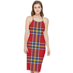 Tartan Pattern 40 Bodycon Cross Back Summer Dress by tartantotartansreddesign