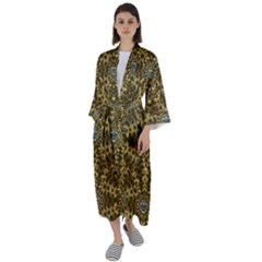 Soft As A Kitten Maxi Satin Kimono by pepitasart