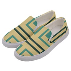 Abstract Pattern Geometric Backgrounds   Men s Canvas Slip Ons by Eskimos