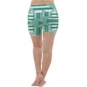 Abstract pattern geometric backgrounds   Lightweight Velour Yoga Shorts View4