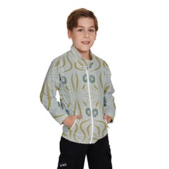 Floral Folk Damask Pattern Fantasy Flowers  Kids  Windbreaker by Eskimos